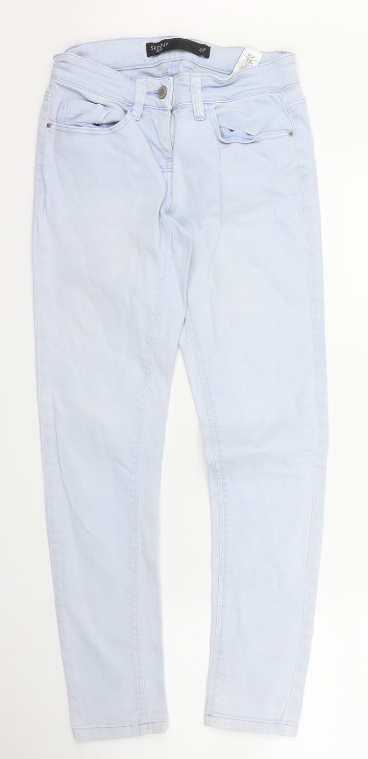 NEXT Womens Blue Denim Skinny Jeans Size 6 L26 in