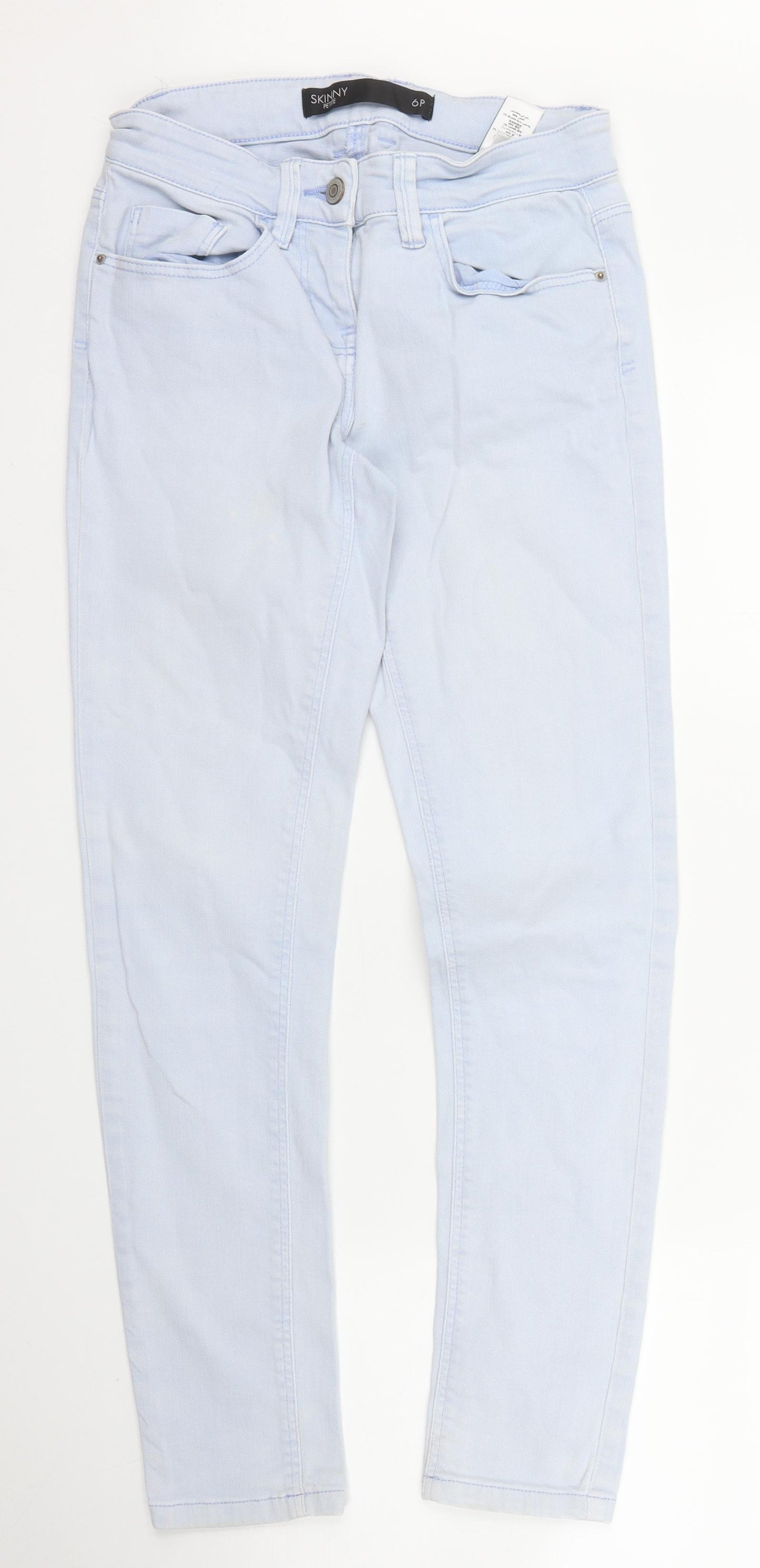 NEXT Womens Blue  Denim Skinny Jeans Size 6 L26 in