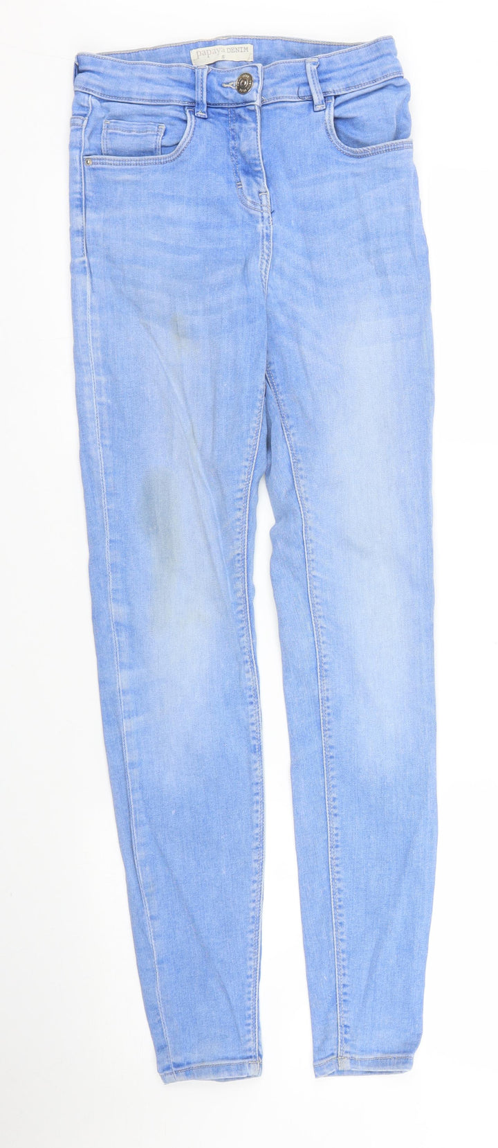 Papaya Womens Blue Denim Skinny Jeans Size 8 L29 in