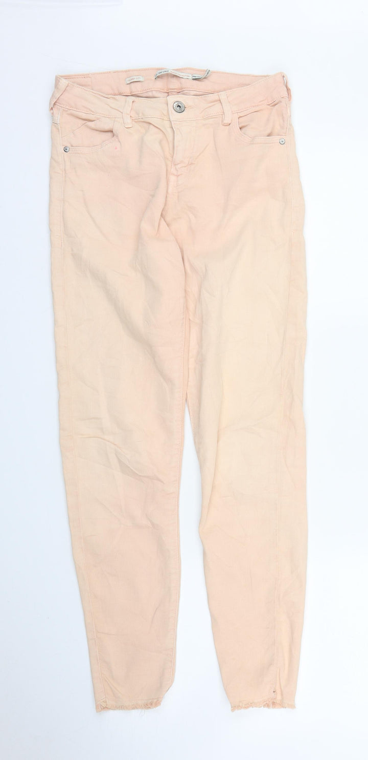 Bershka Womens Pink Skinny Jeans Size S L26 in