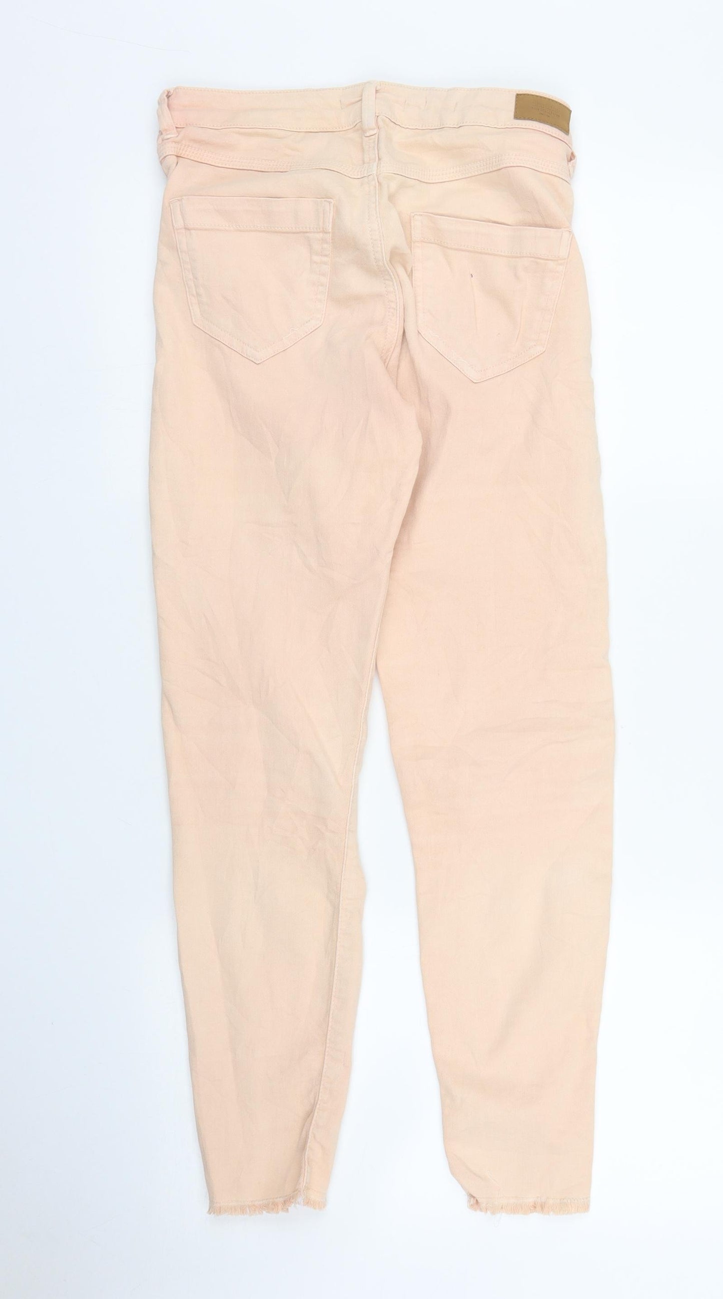 Bershka Womens Pink   Skinny Jeans Size S L26 in
