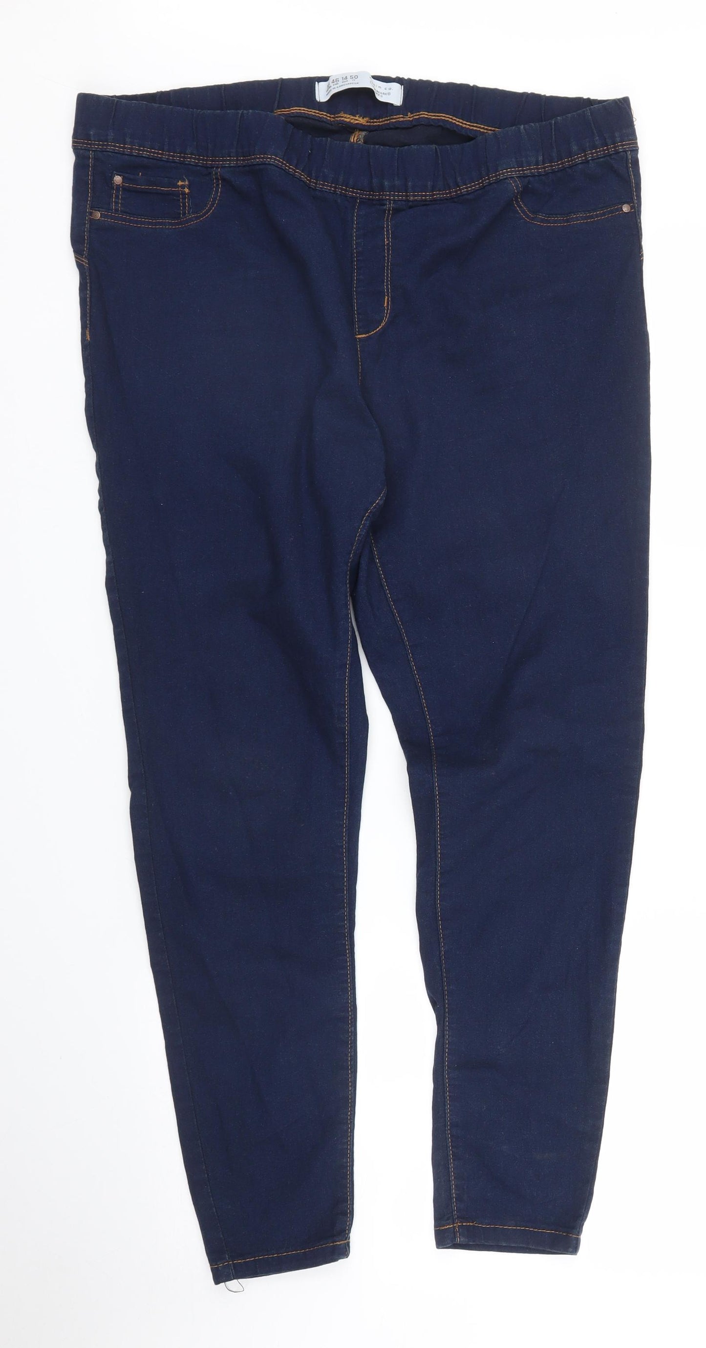 Primark Womens Blue  Denim Jegging Jeans Size 18 L28 in