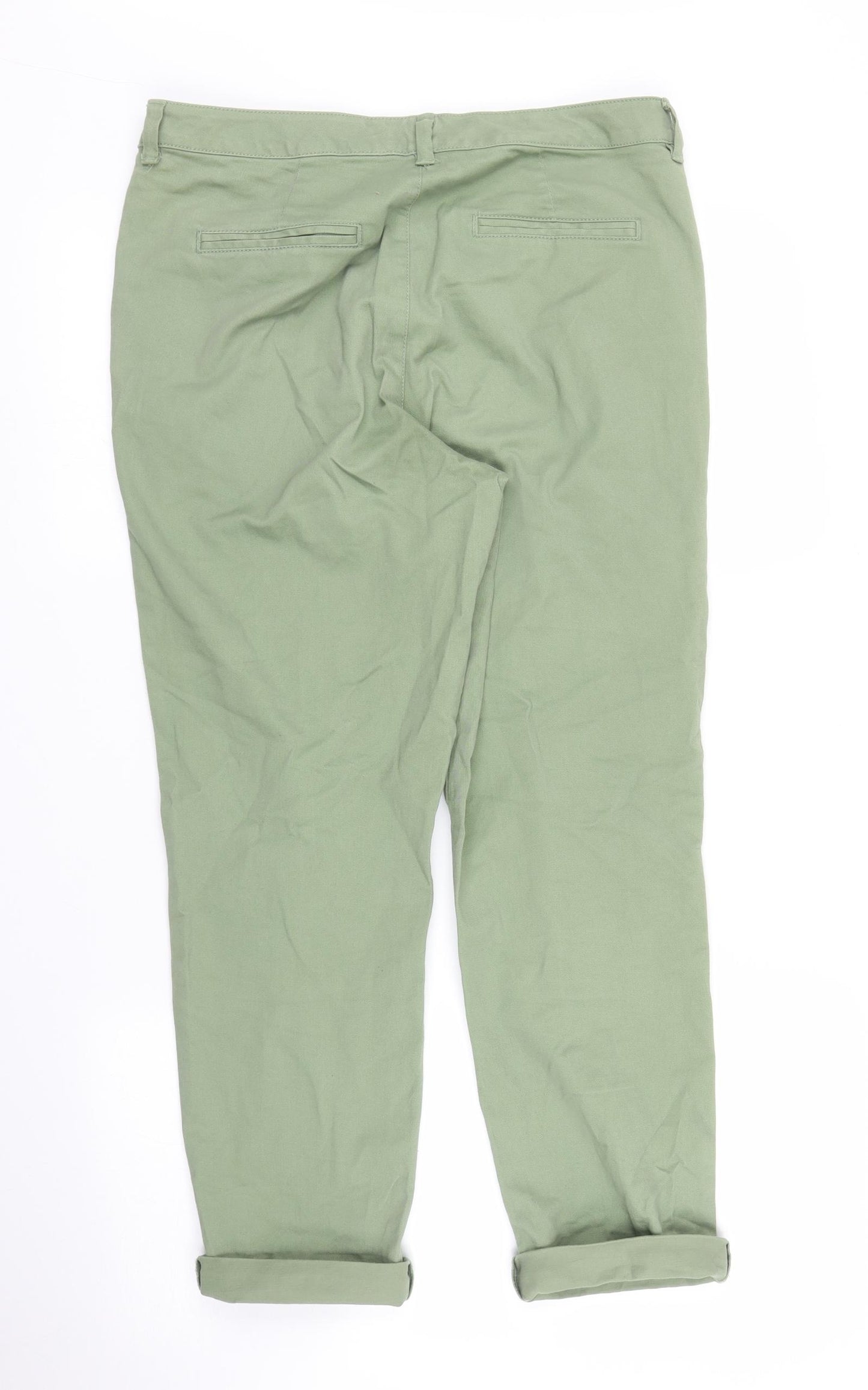F&F Womens Green   Chino Trousers Size 12 L26 in
