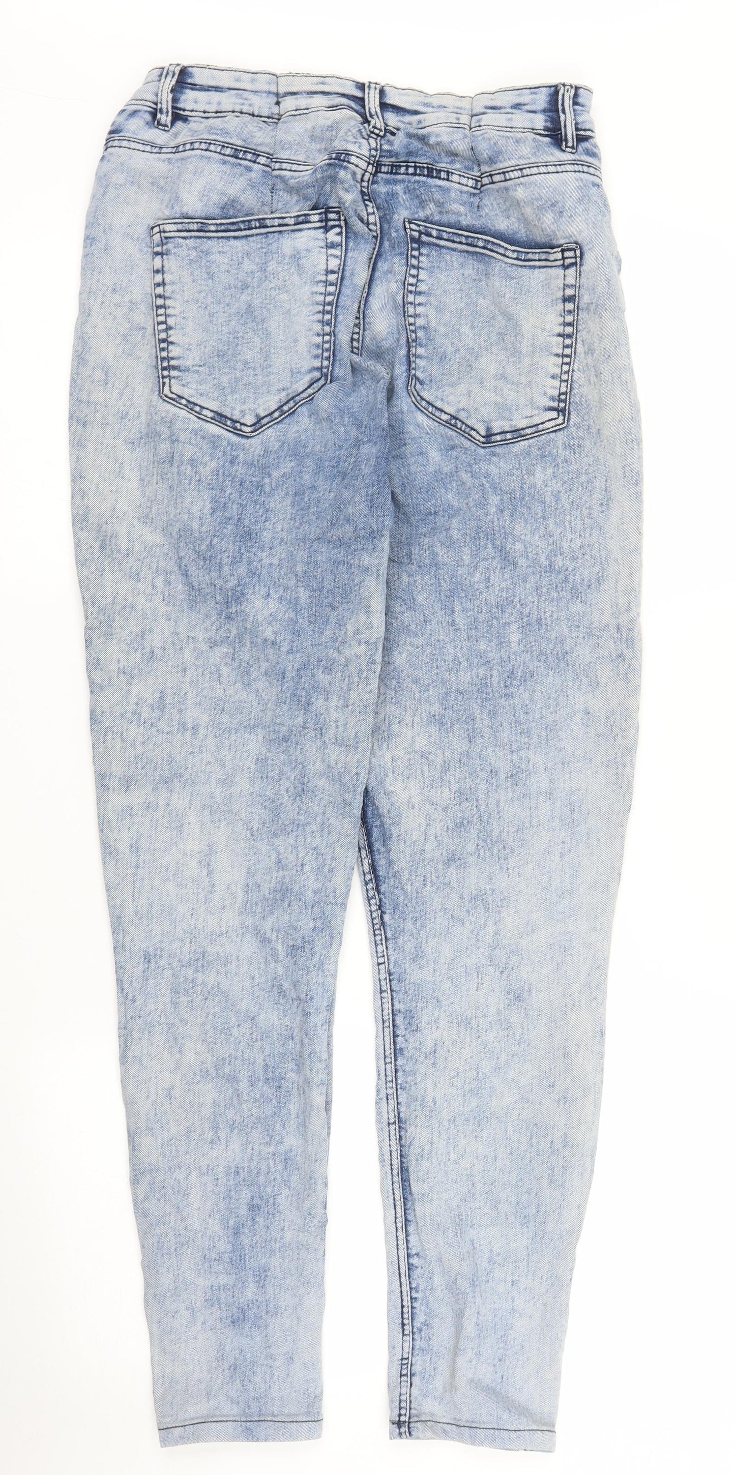 Preworn Womens Blue  Denim Mom Jeans Size M L28 in