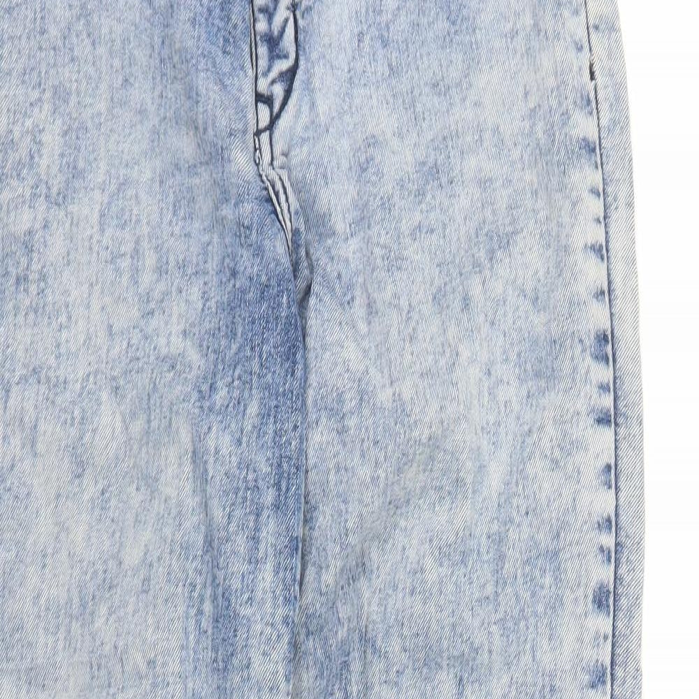 Preworn Womens Blue  Denim Mom Jeans Size M L28 in