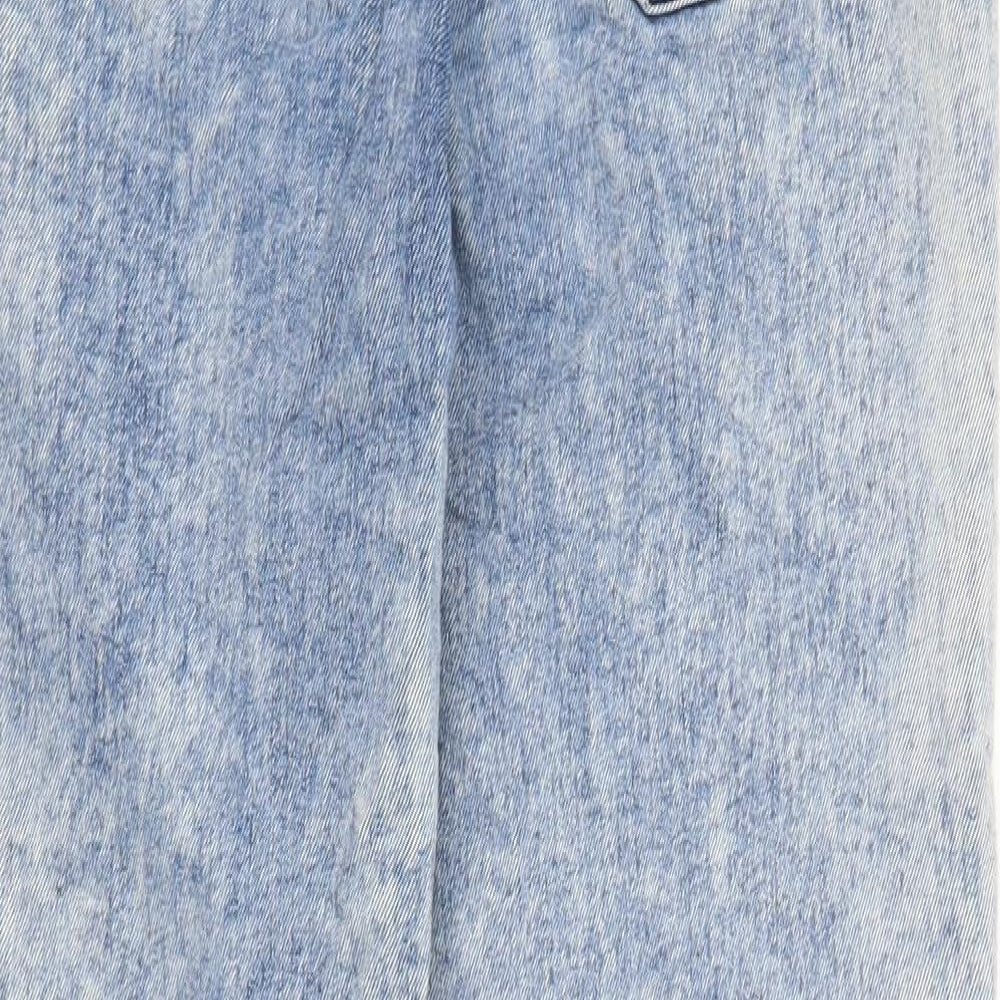 Preworn Womens Blue  Denim Mom Jeans Size M L28 in