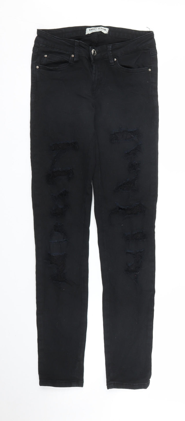 TALLY WEiJL Womens Black Denim Skinny Jeans Size 6 L27 in