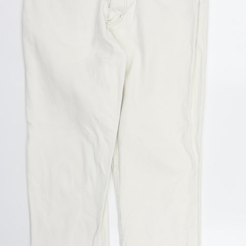 Joie De Vivre Womens White  Denim Straight Jeans Size 30 in L27 in