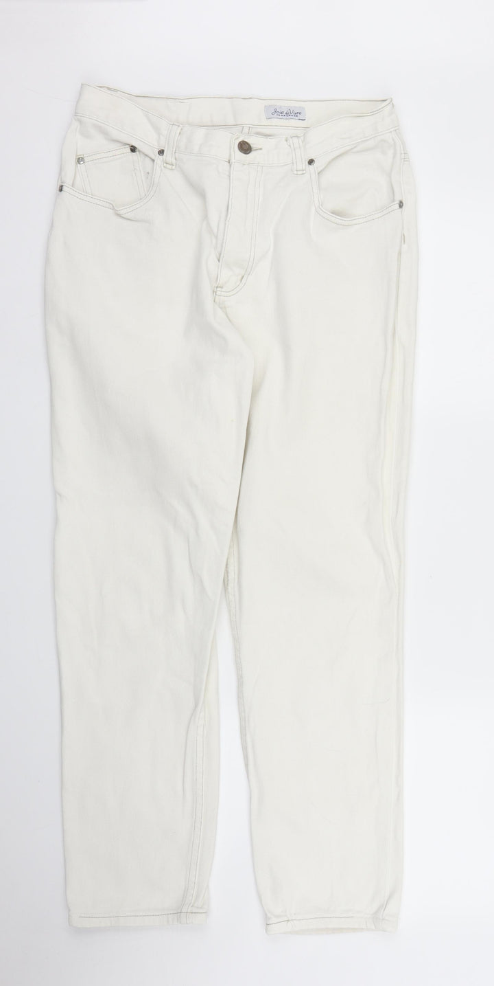 Joie De Vivre Womens White  Denim Straight Jeans Size 30 in L27 in