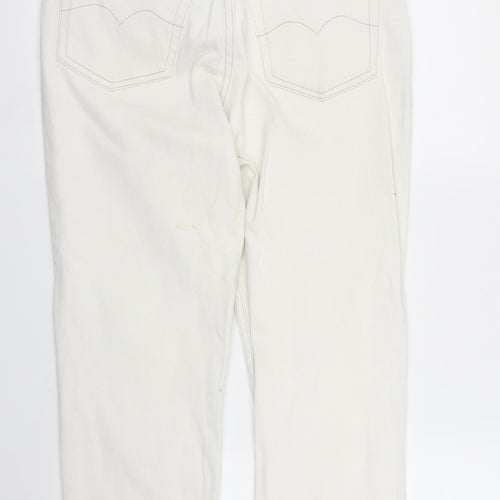 Joie De Vivre Womens White  Denim Straight Jeans Size 30 in L27 in