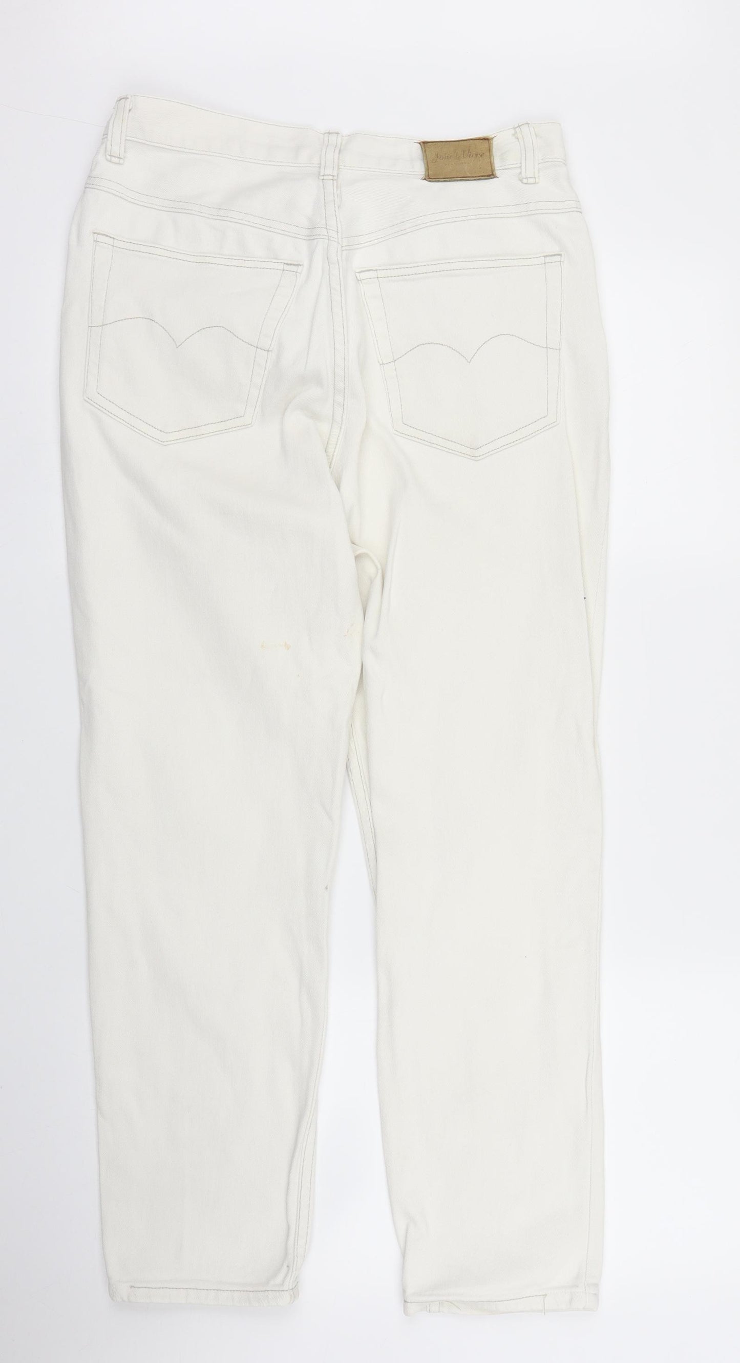 Joie De Vivre Womens White  Denim Straight Jeans Size 30 in L27 in