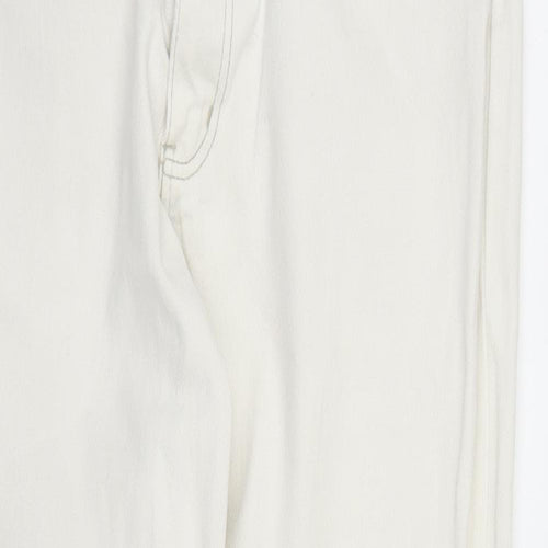 Joie De Vivre Womens White  Denim Straight Jeans Size 30 in L27 in