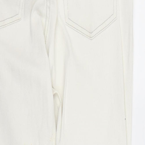 Joie De Vivre Womens White  Denim Straight Jeans Size 30 in L27 in