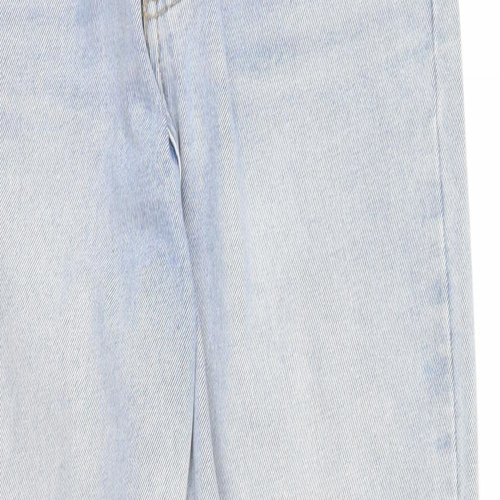 PRETTYLITTLETHING Womens Blue  Denim Mom Jeans Size 10 L30 in