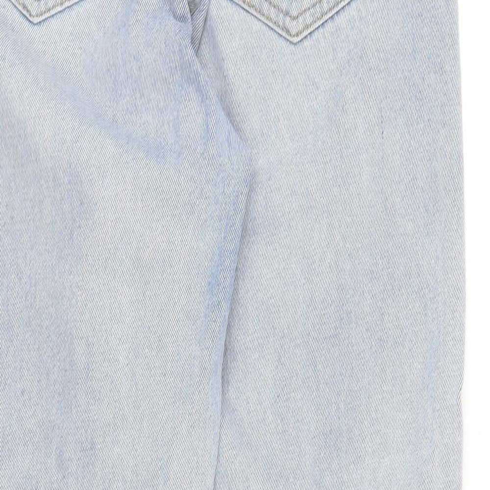 PRETTYLITTLETHING Womens Blue  Denim Mom Jeans Size 10 L30 in