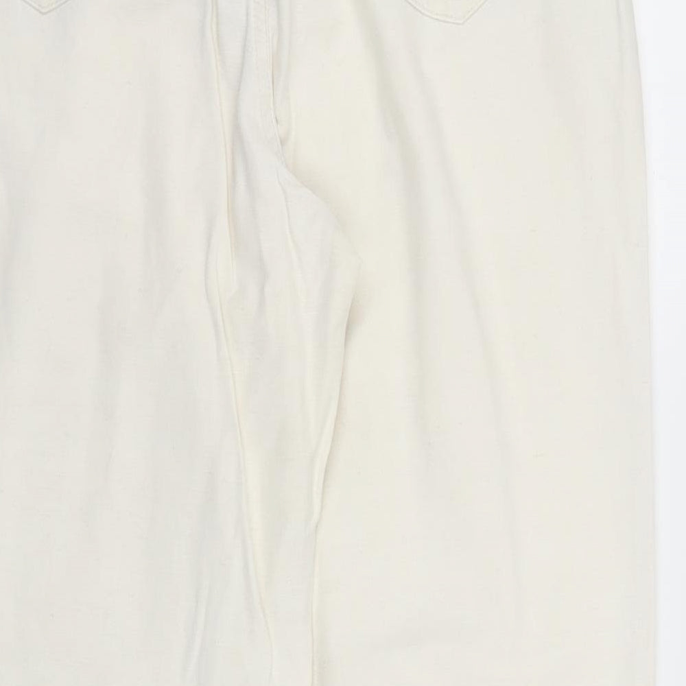 Preworn Womens White   Trousers  Size M L27 in