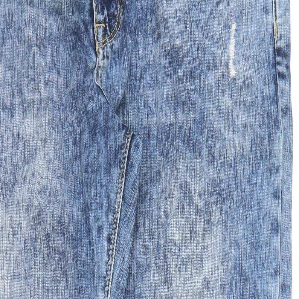 F&F Womens Blue  Denim Mom Jeans Size 12 L25 in