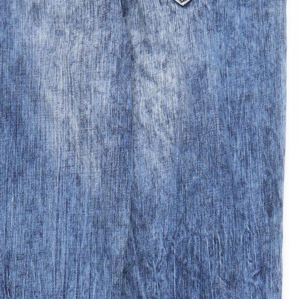 F&F Womens Blue  Denim Mom Jeans Size 12 L25 in