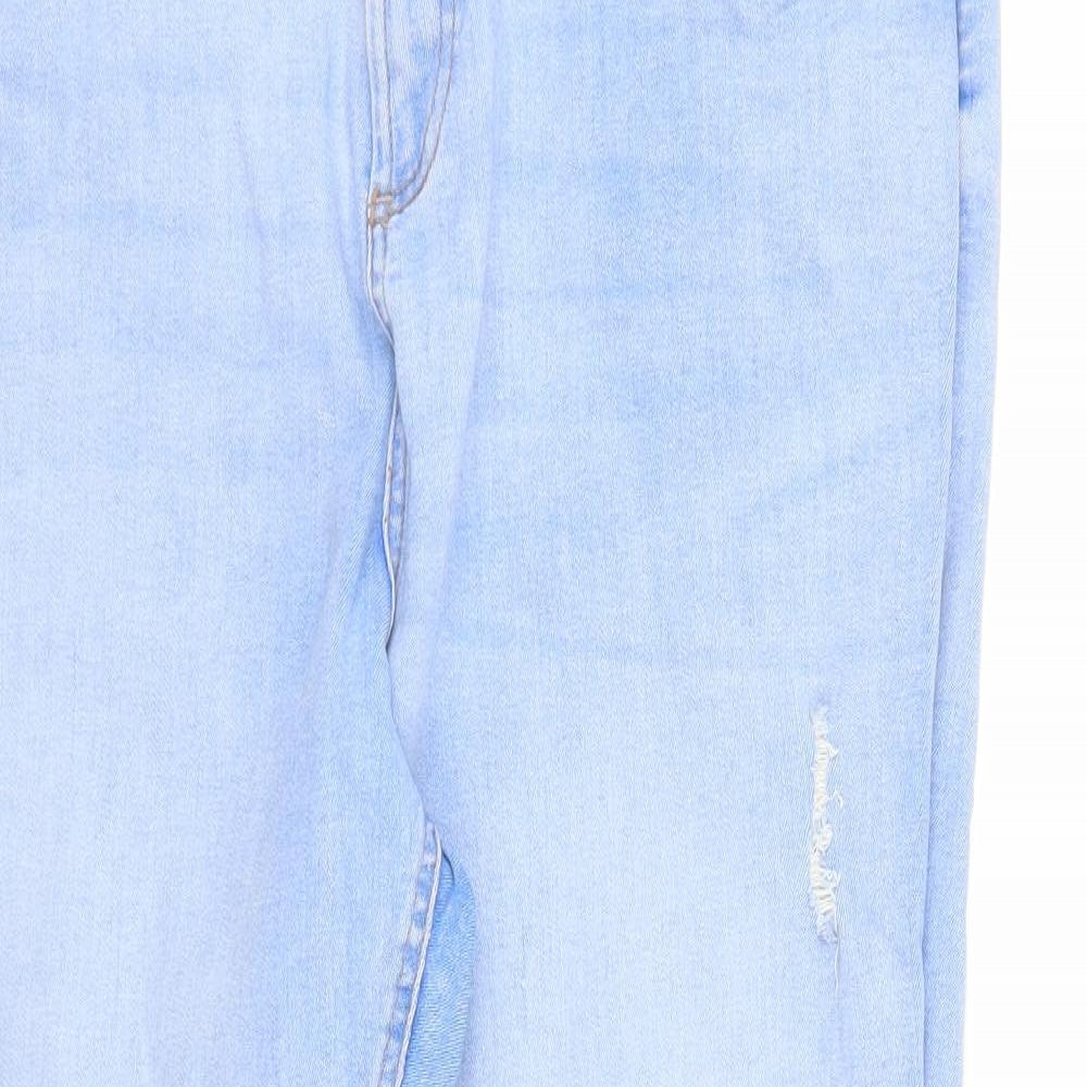 Dorothy Perkins Womens Blue  Denim Tapered Jeans Size 18 L25 in
