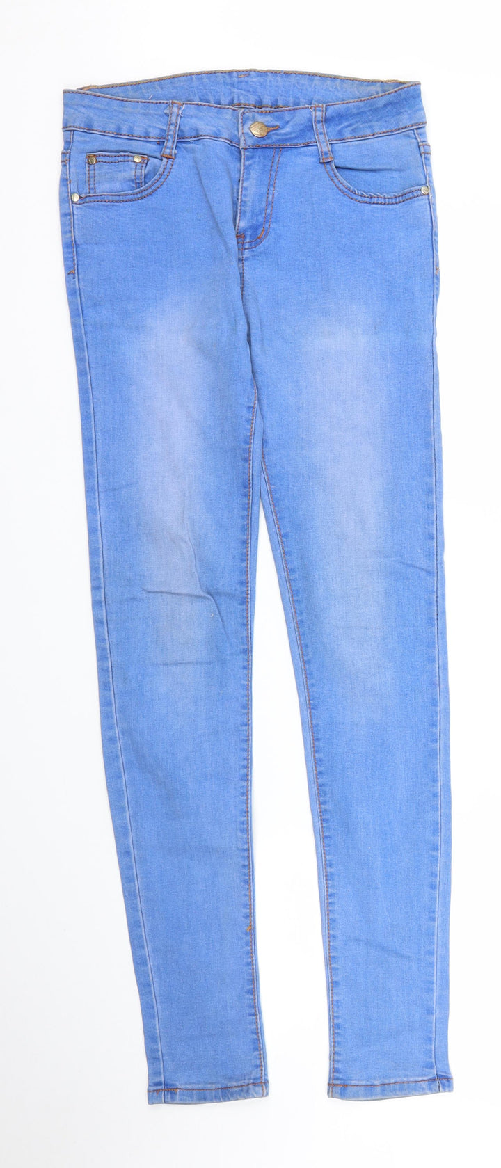 Preworn Womens Blue  Denim Skinny Jeans Size S L30 in