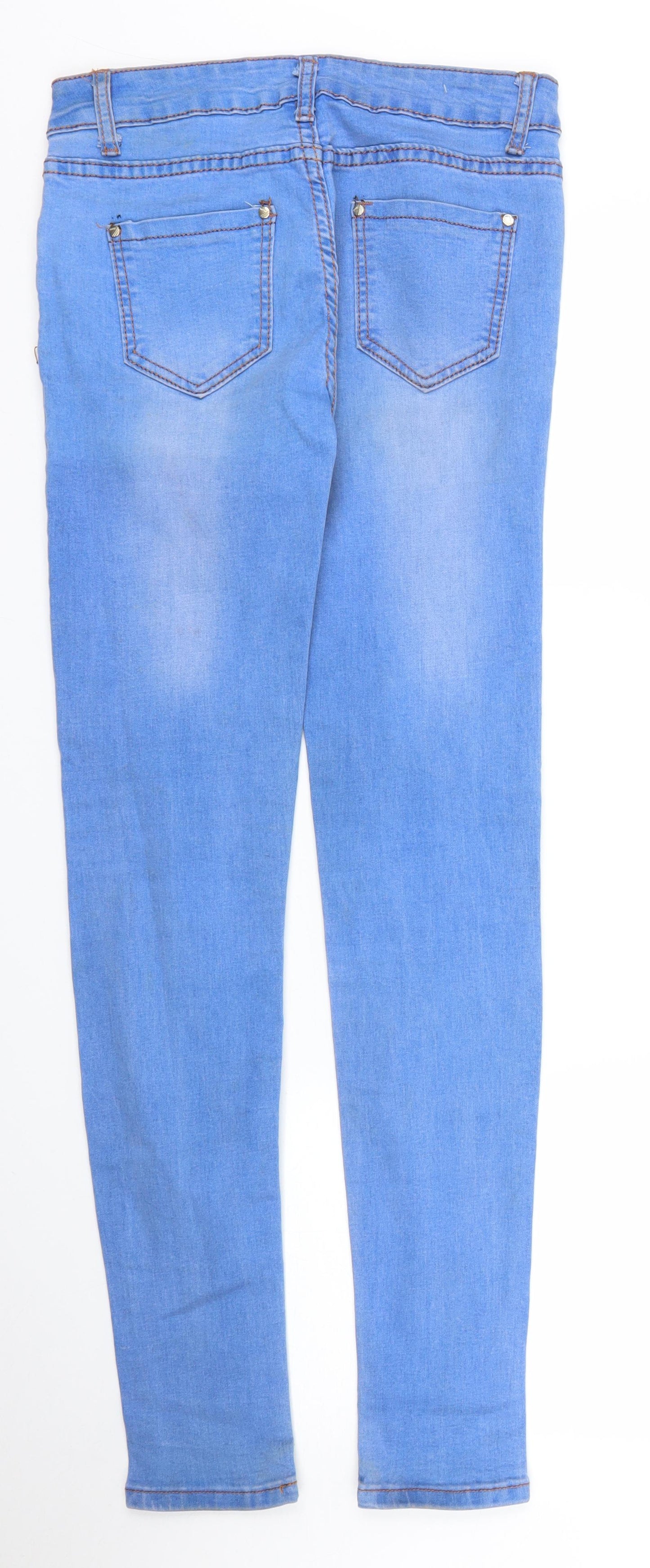 Preworn Womens Blue  Denim Skinny Jeans Size S L30 in