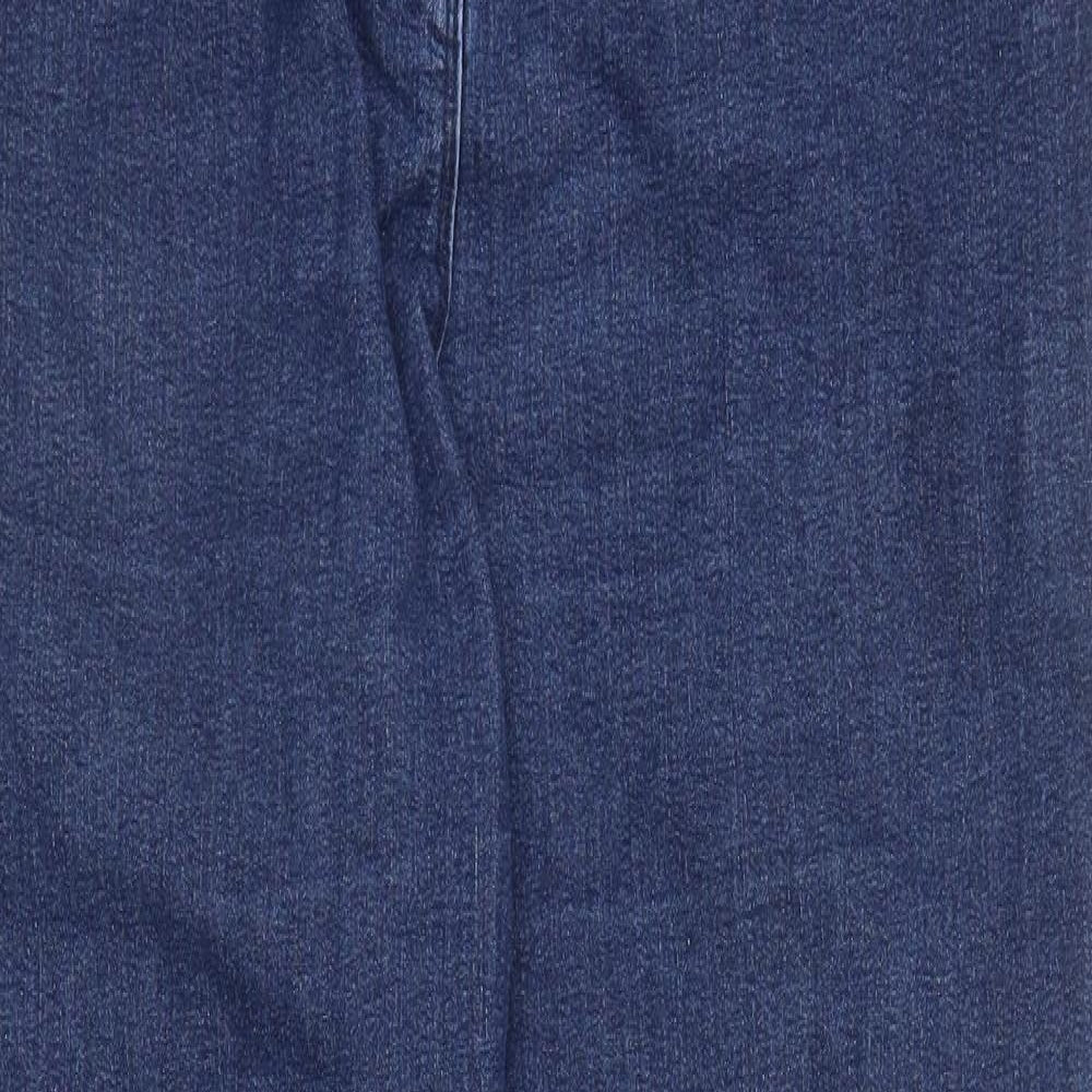 Preworn Womens Blue  Denim Straight Jeans Size 16 L30 in
