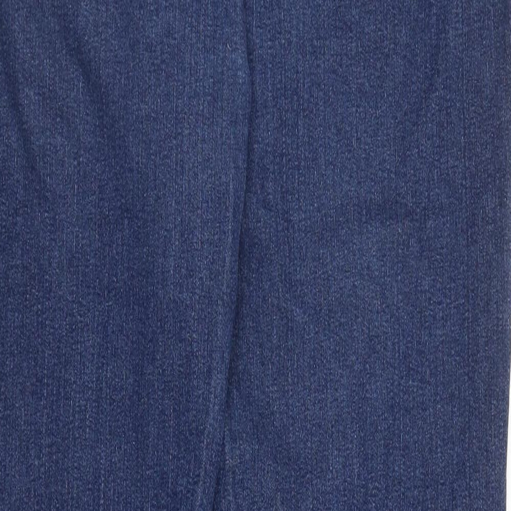 Preworn Womens Blue  Denim Straight Jeans Size 16 L30 in