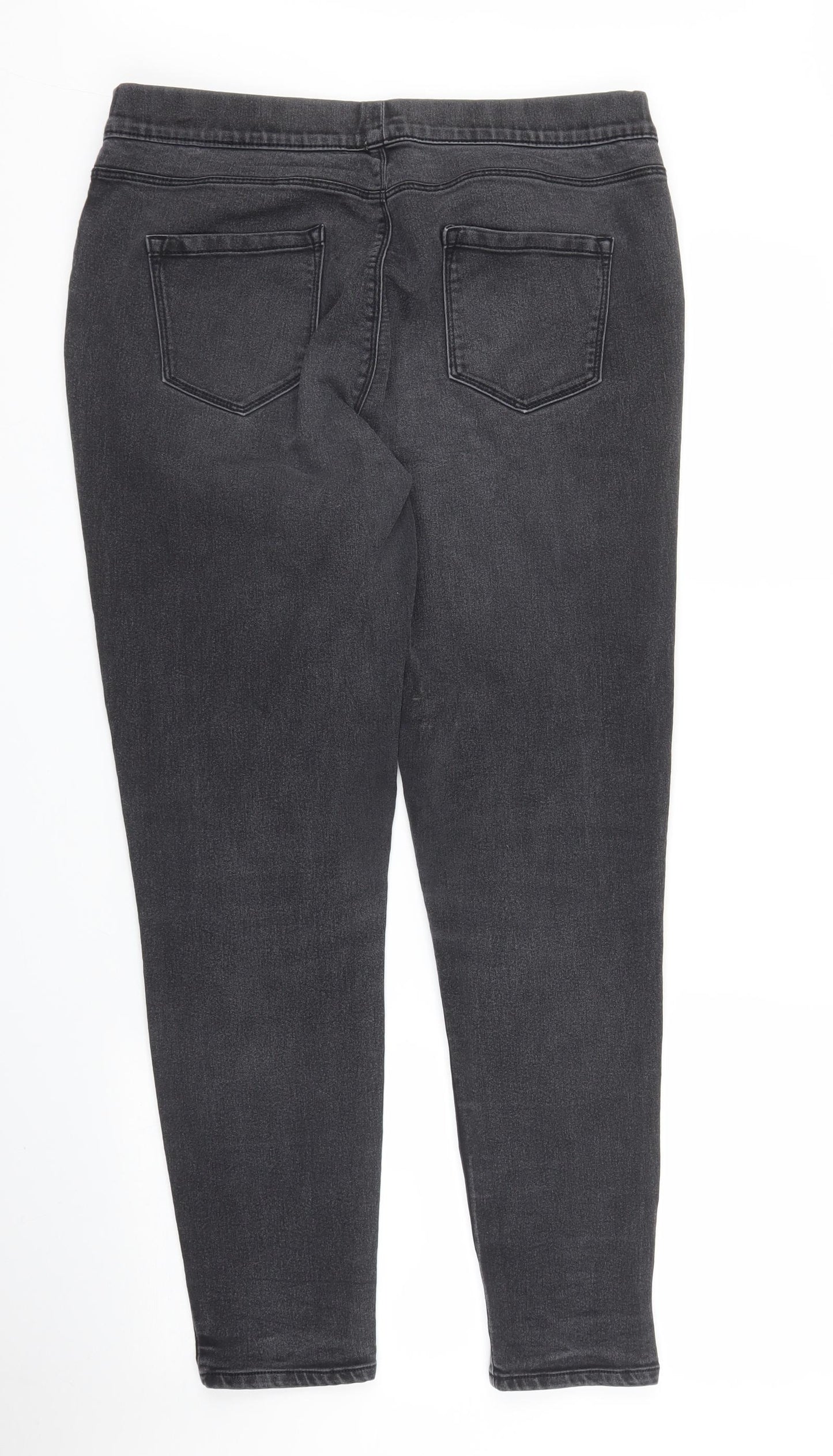 George Womens Grey  Denim Jegging Jeans Size 14 L27 in