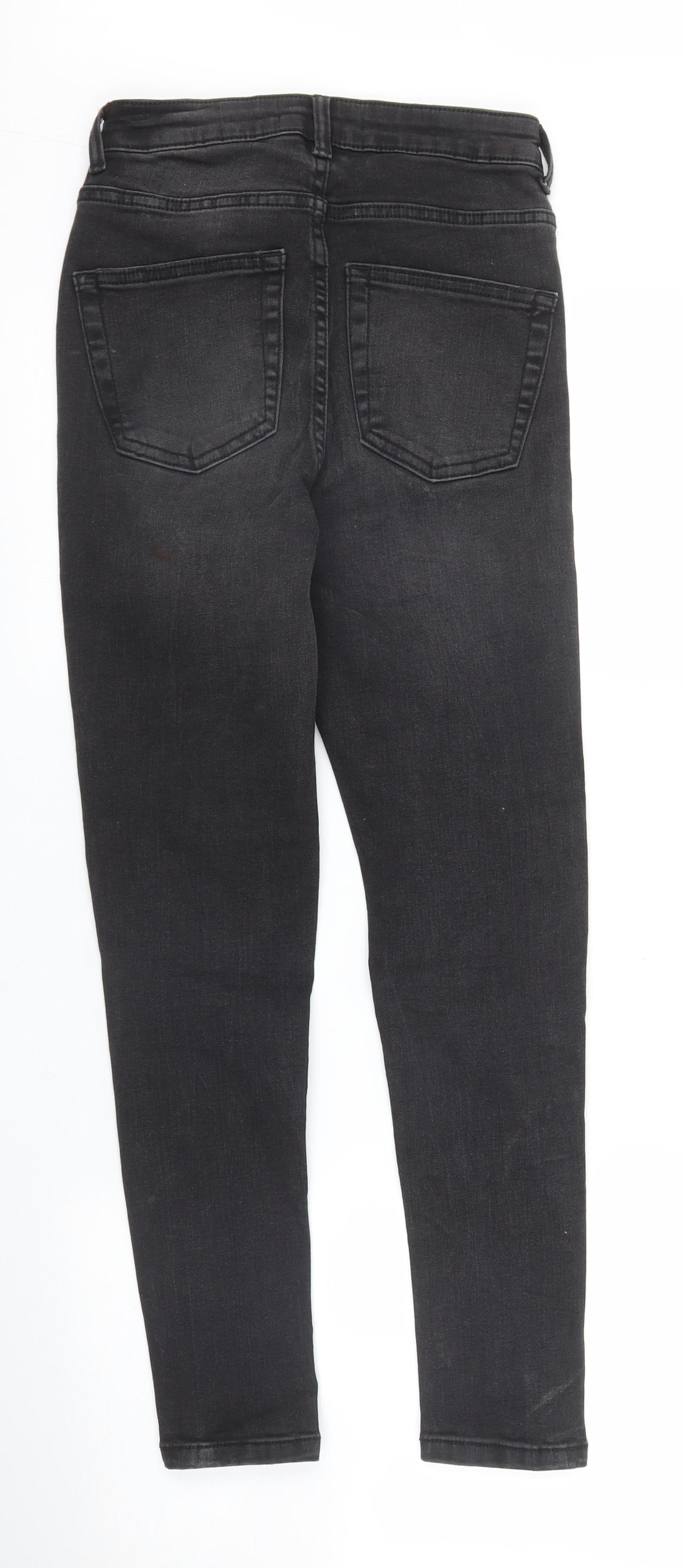 Primark Womens Black  Denim Skinny Jeans Size 6 L25 in