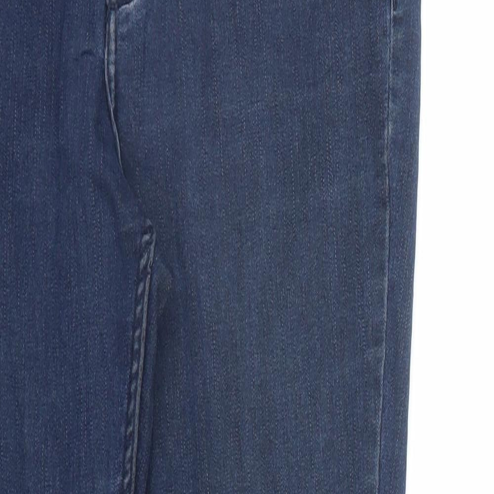 H&M Womens Blue  Denim Skinny Jeans Size 12 L28 in