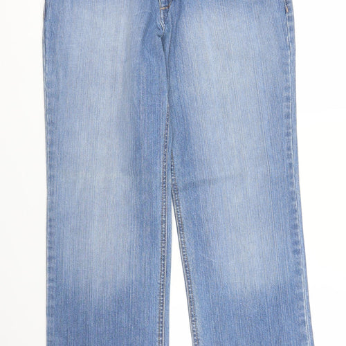 Orange Red Womens Blue  Denim Straight Jeans Size 30 in L30 in