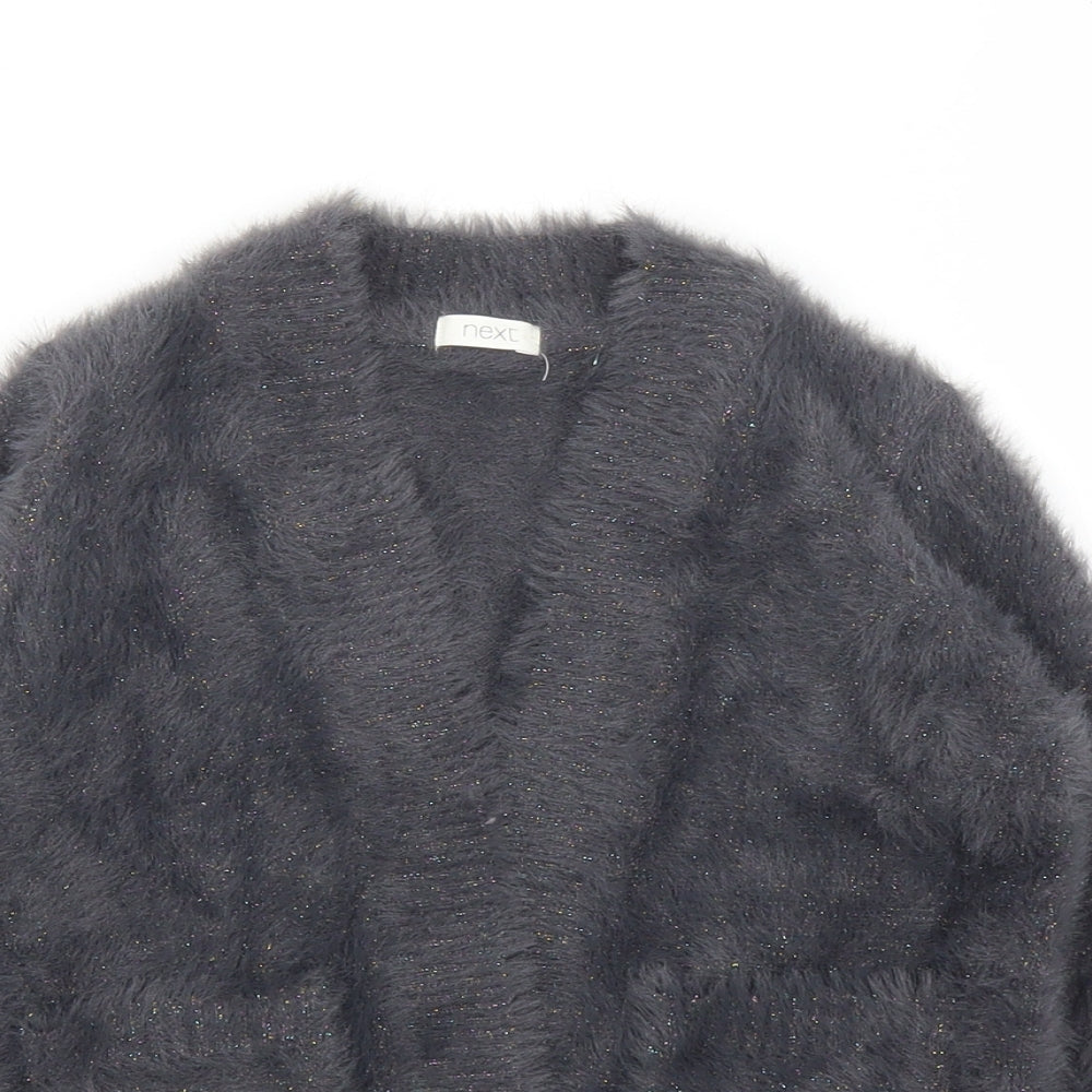 NEXT Girls Grey   Cardigan Jumper Size 4 Years