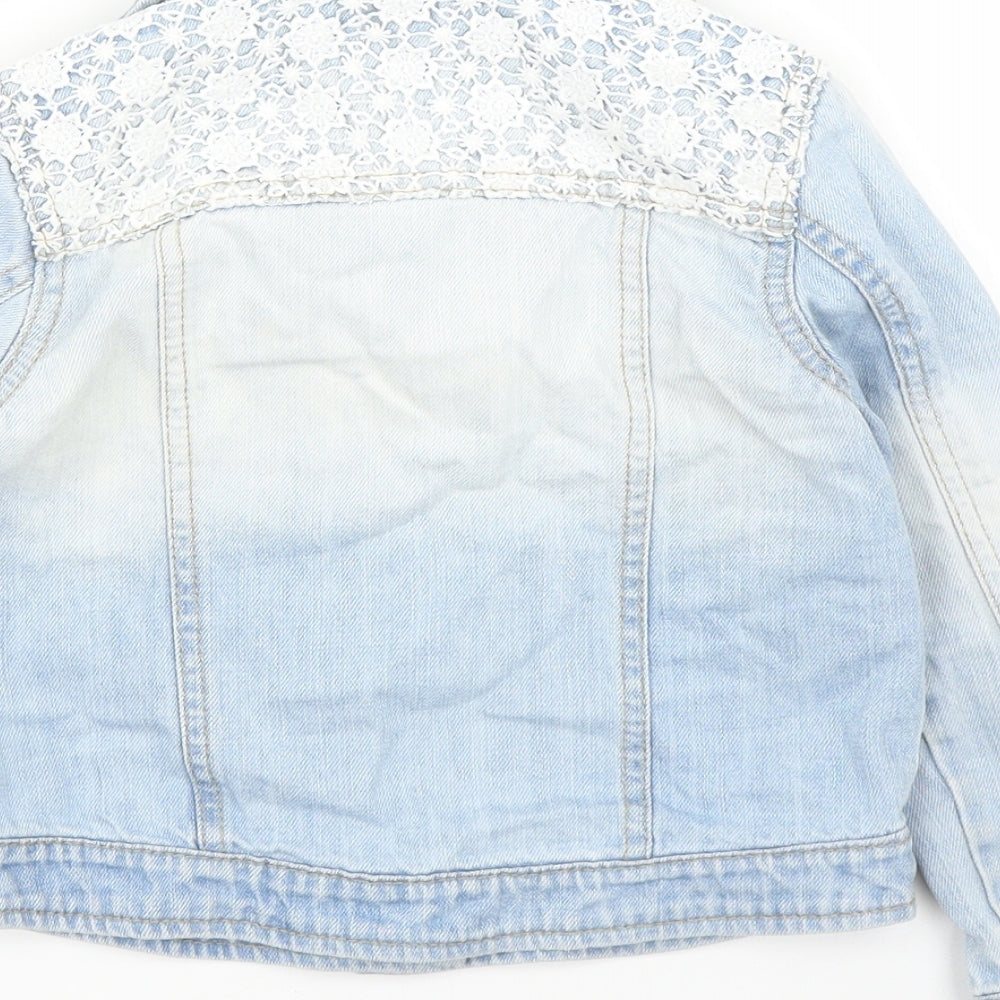 TU Girls Blue  Denim Jacket  Size 4 Years