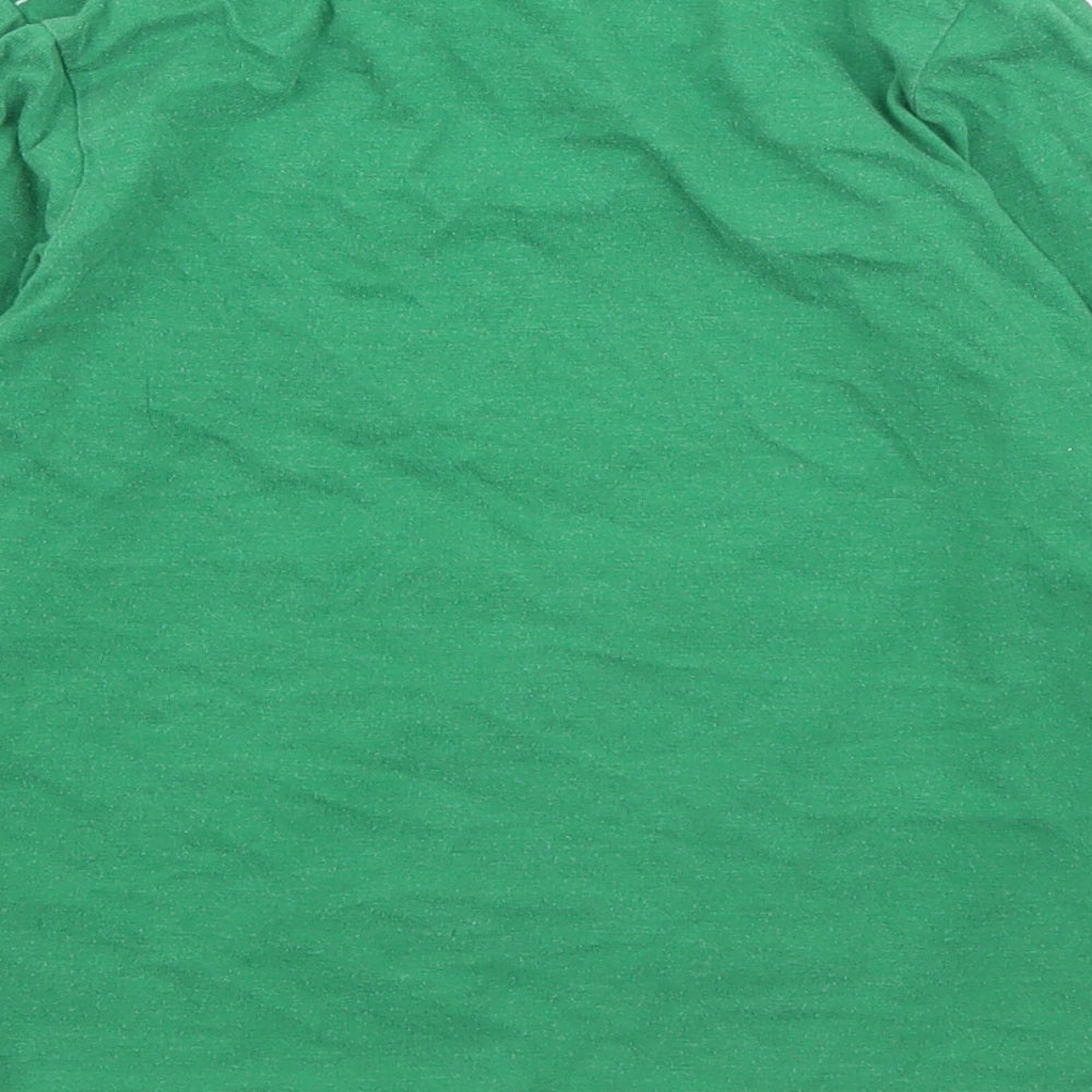 TU Boys Green   Basic T-Shirt Size 3 Years  - Christmas
