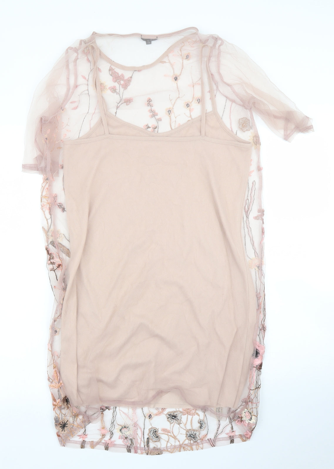 River Island Womens Pink Floral  Shift  Size 10