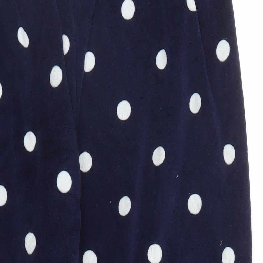 Primark Womens Blue Polka Dot  Capri Pyjama Pants Size M