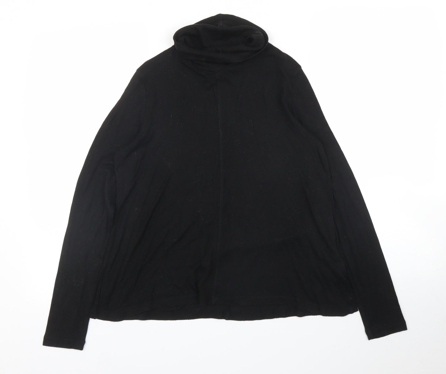 M&S Womens Black   Basic T-Shirt Size 10
