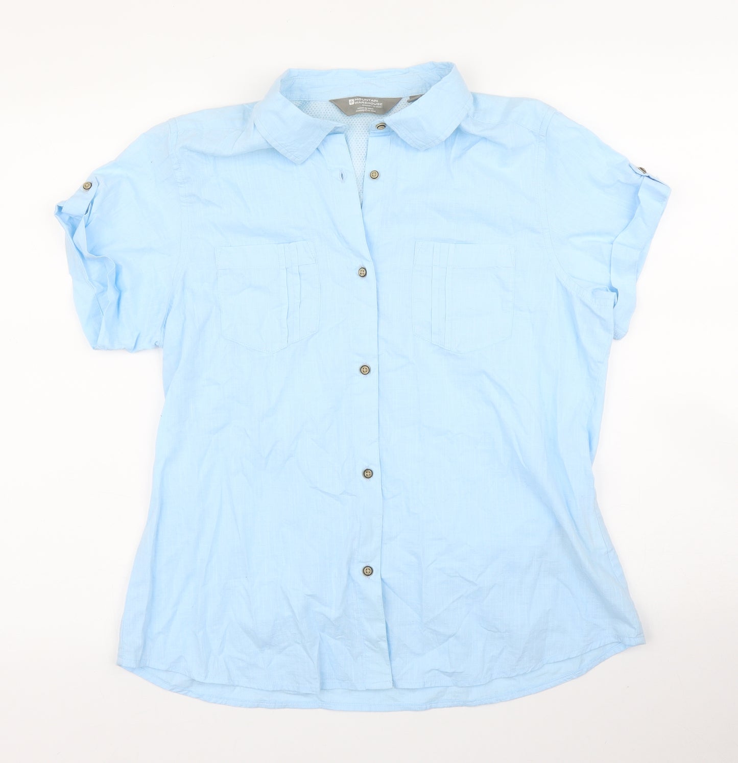 Mountain Warehouse Womens Blue   Basic Blouse Size 14
