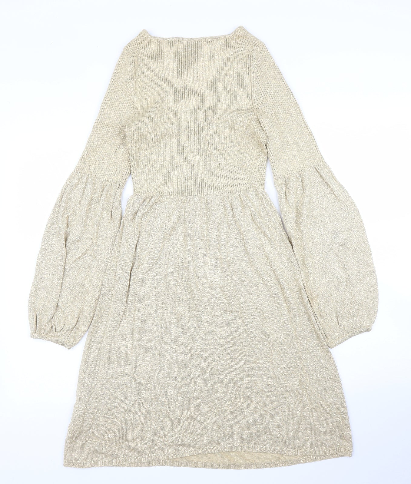 Definitions Womens Gold   Jumper Dress  Size 10