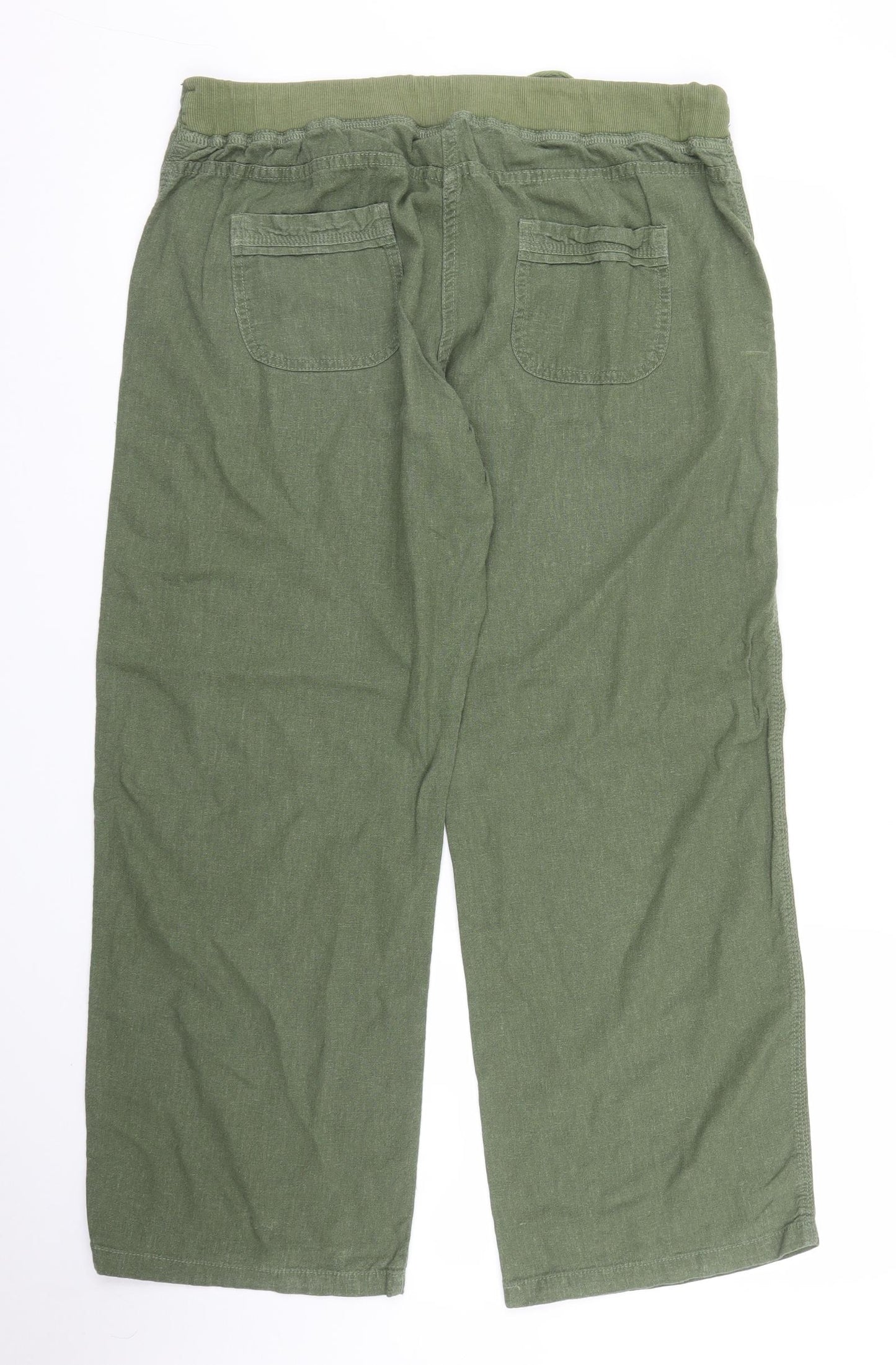 TU Womens Green   Capri Trousers Size 14 L27 in
