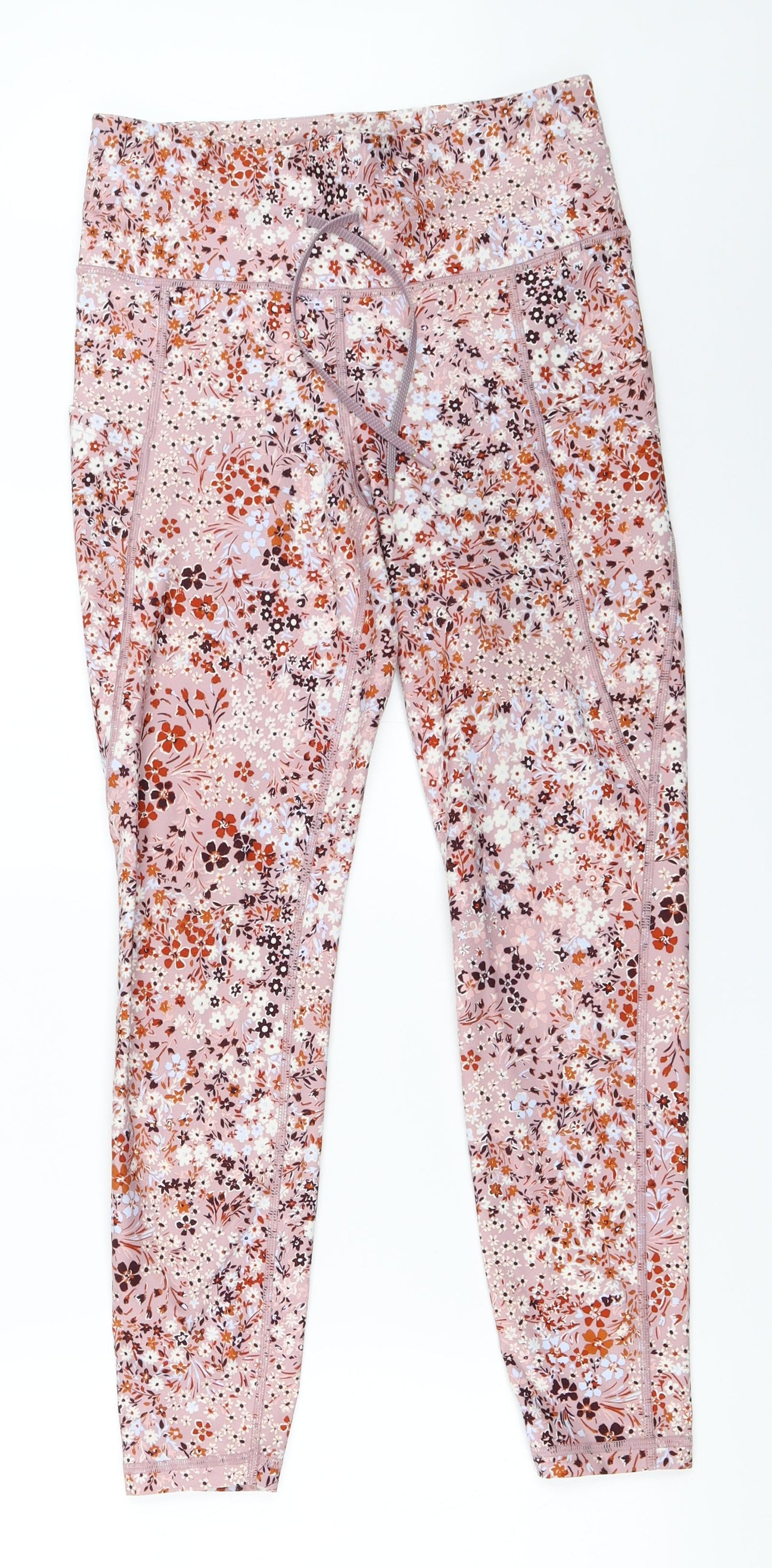 Gap Womens Pink Floral  Capri Leggings Size S L26 in