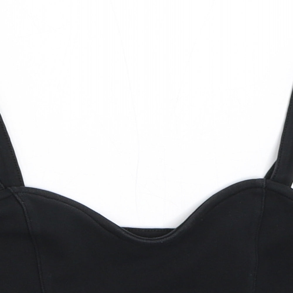 H&M Womens Black   Cropped Tank Size XS