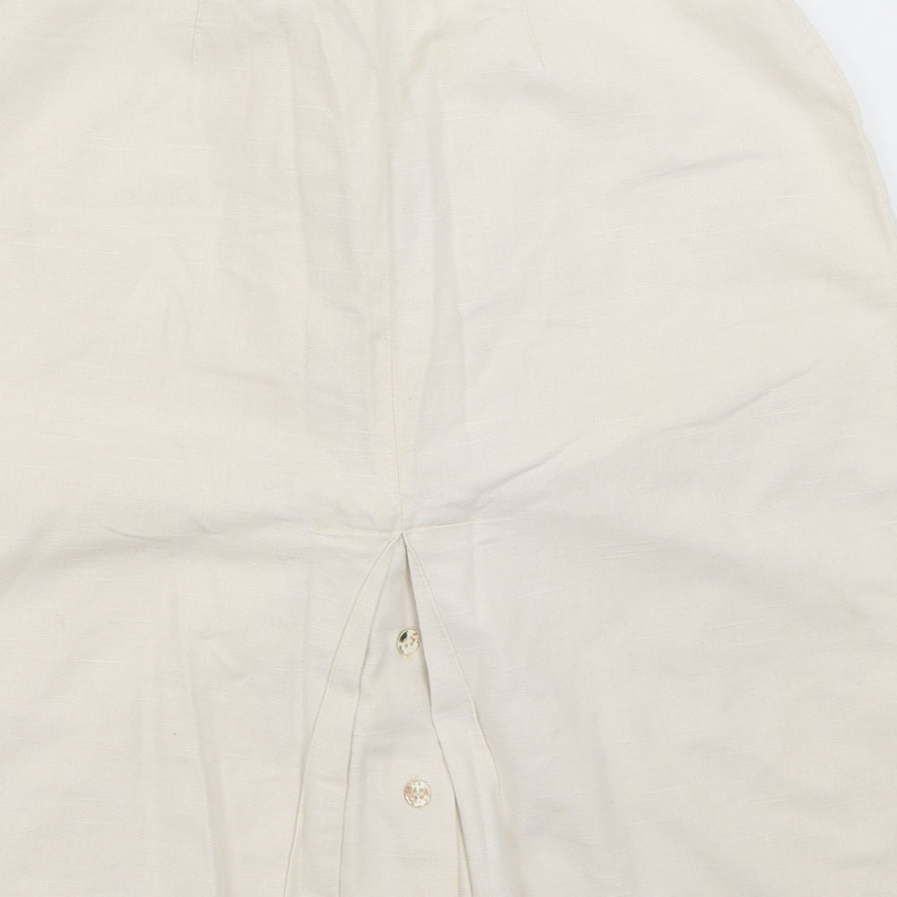 Mosquitos Womens Ivory   Straight & Pencil Skirt Size 10