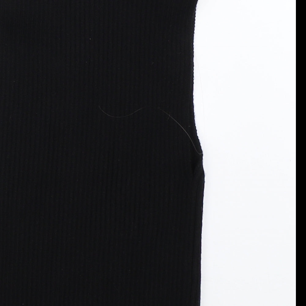 Zara Womens Black   Vest Jumper Size S