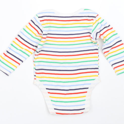 Primark Baby White Striped  Babygrow One-Piece Size 9-12 Months