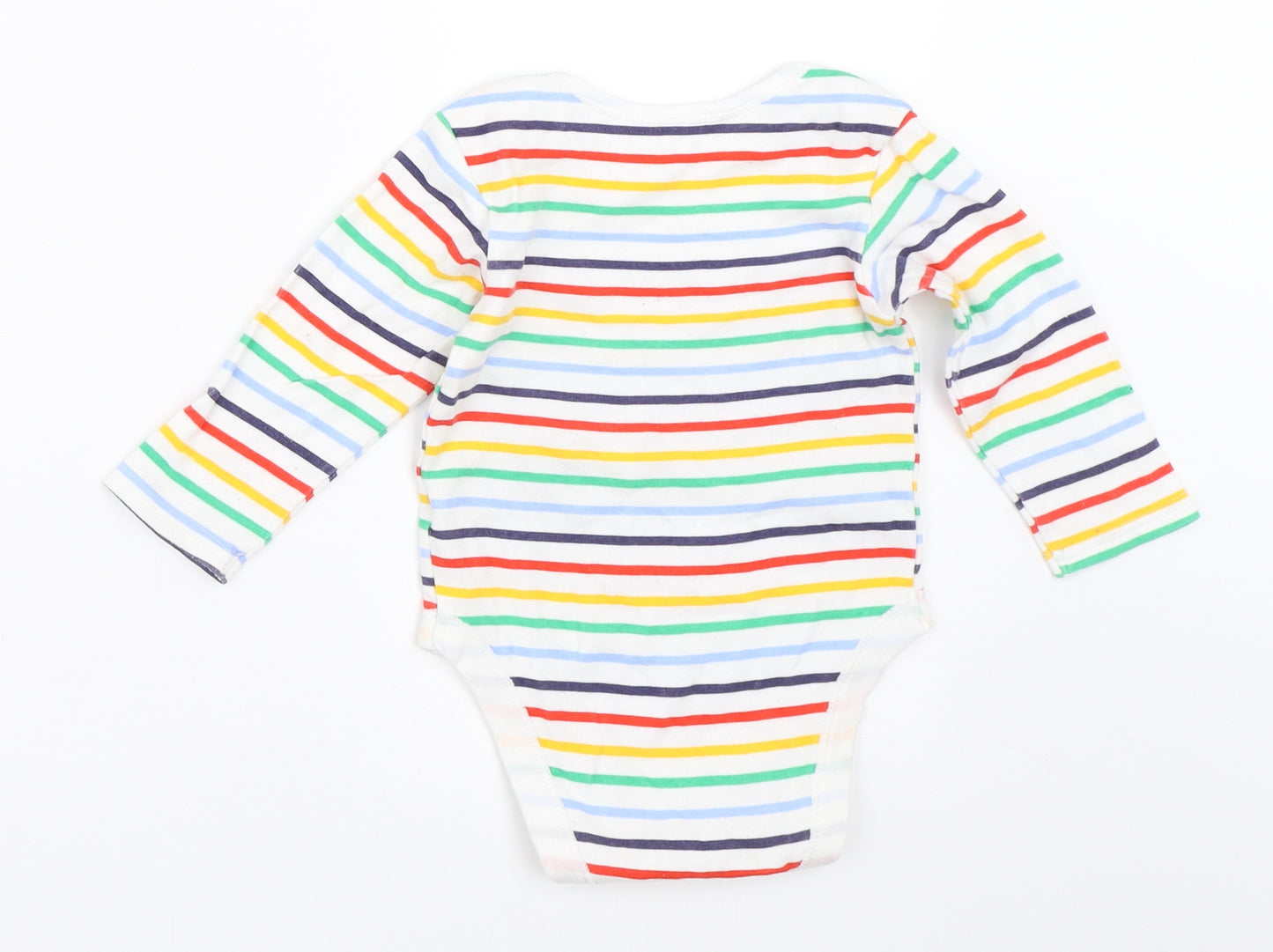 Primark Baby White Striped  Babygrow One-Piece Size 9-12 Months