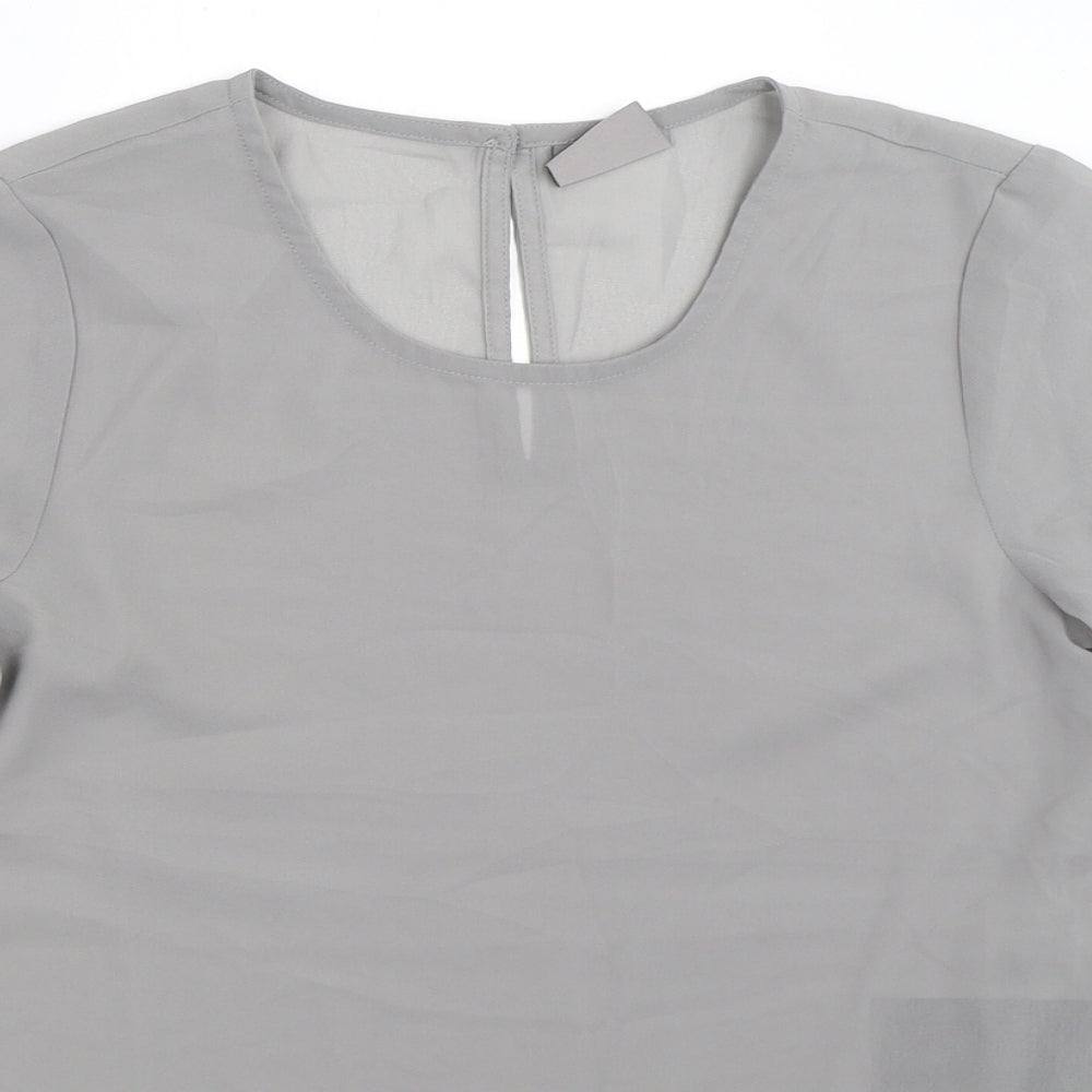 Vera Moda Womens Grey   Basic Blouse Size XS