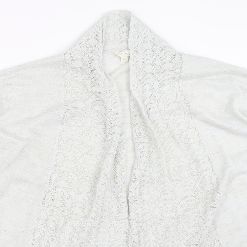 Monsoon Womens Grey   Cardigan Jumper Size XL