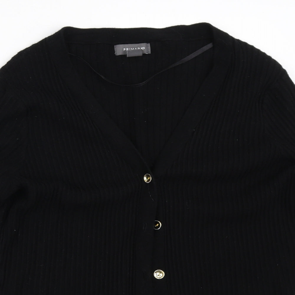 Primark Womens Black   Cardigan Jumper Size L