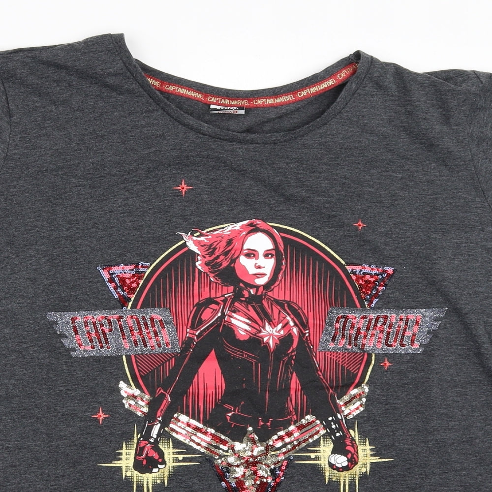 George Womens Grey   Basic T-Shirt Size 22  - marvel